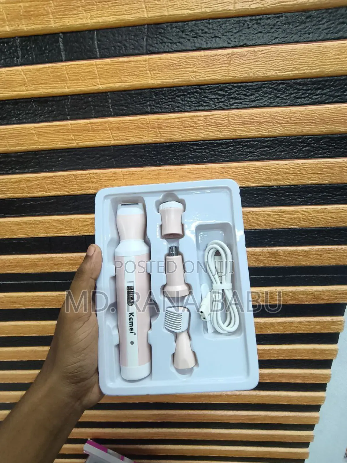 Kemei Km 3024 4 in 1 Rechargeable Lady Shaver and Grooming Kit