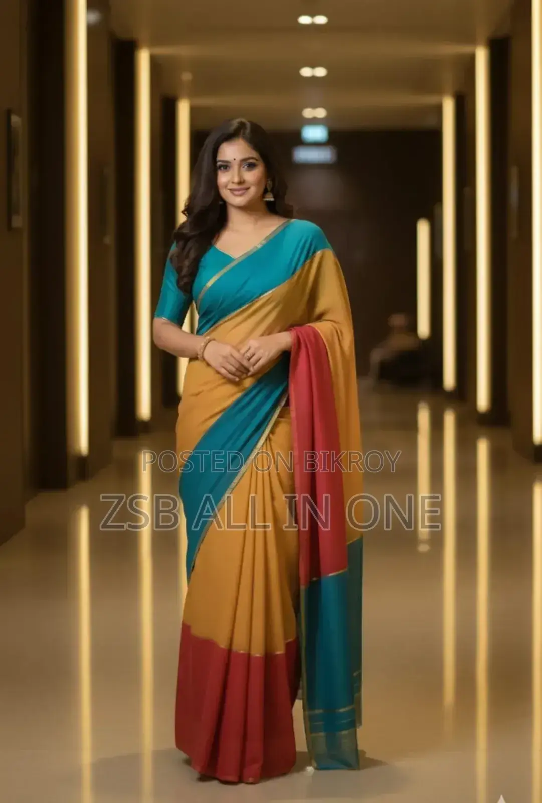 Half Silk Saree With Blause PCS নতুন আপডেট