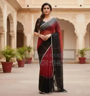 Half Silk Saree With Blouse Piece New Update