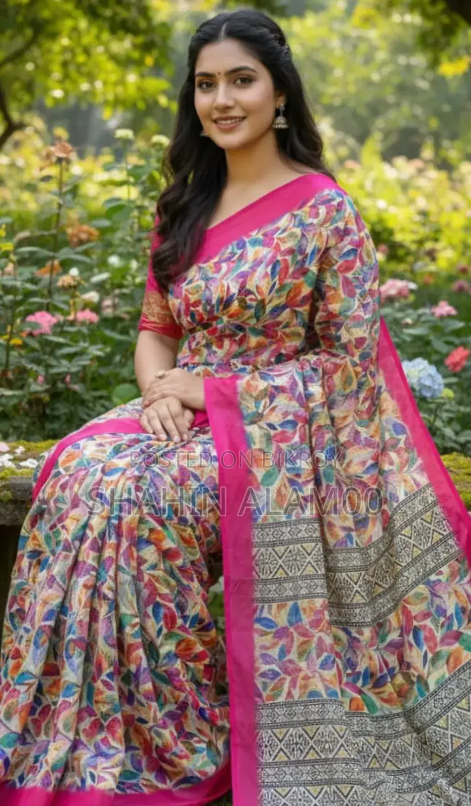 Chanderi Silk Saree With Blouse Piece