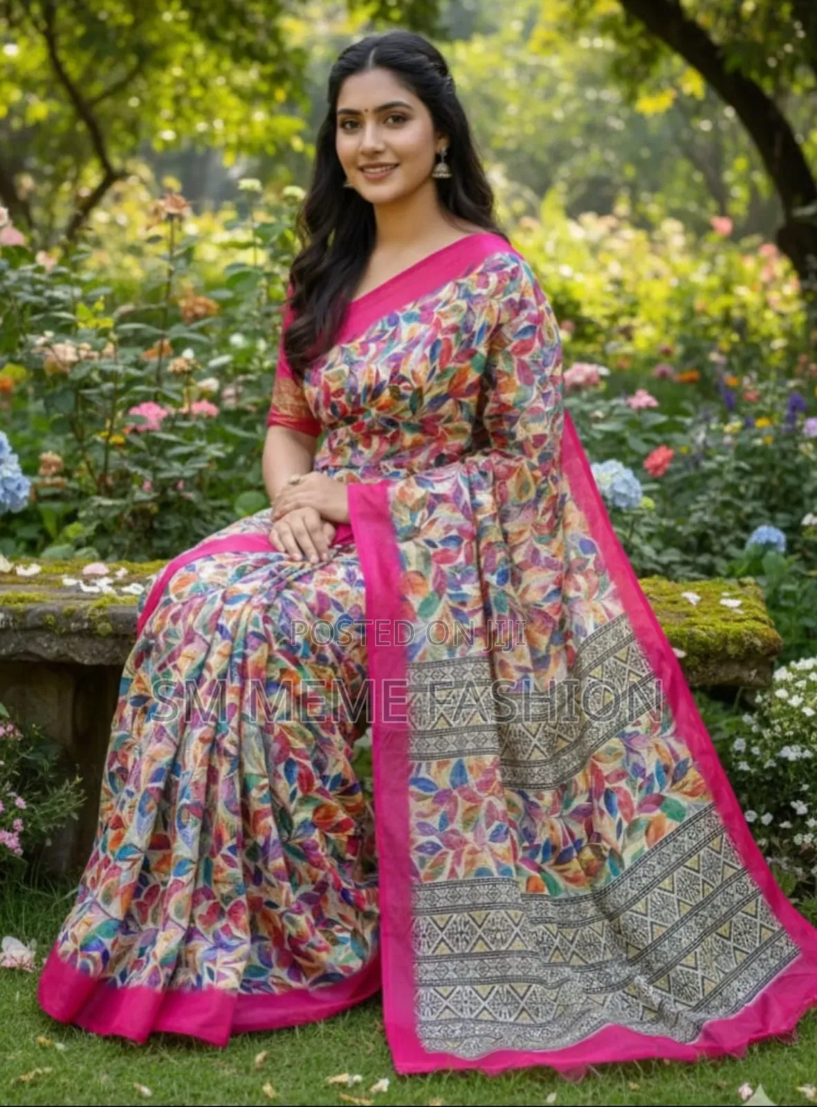 Chanderi Silk Saree with Blouse Piece