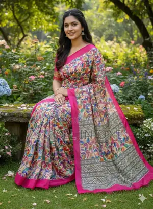 Chanderi Silk Sharee With Blause PCS