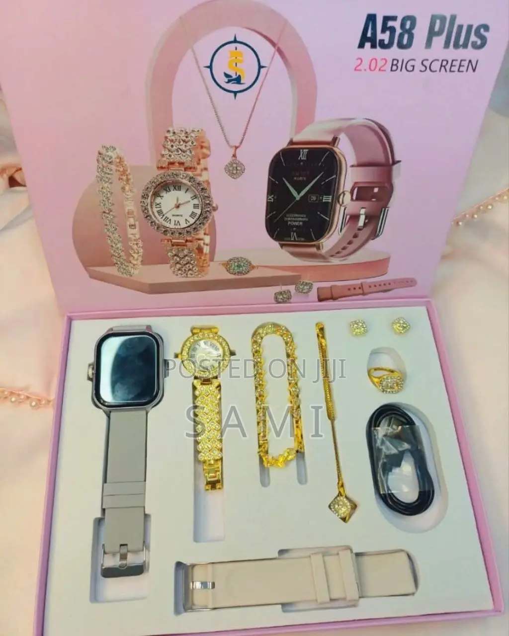A58 Plus Smartwatch Combo Set for sale - S A M I Price: ৳ 1,199 on Jiji ...