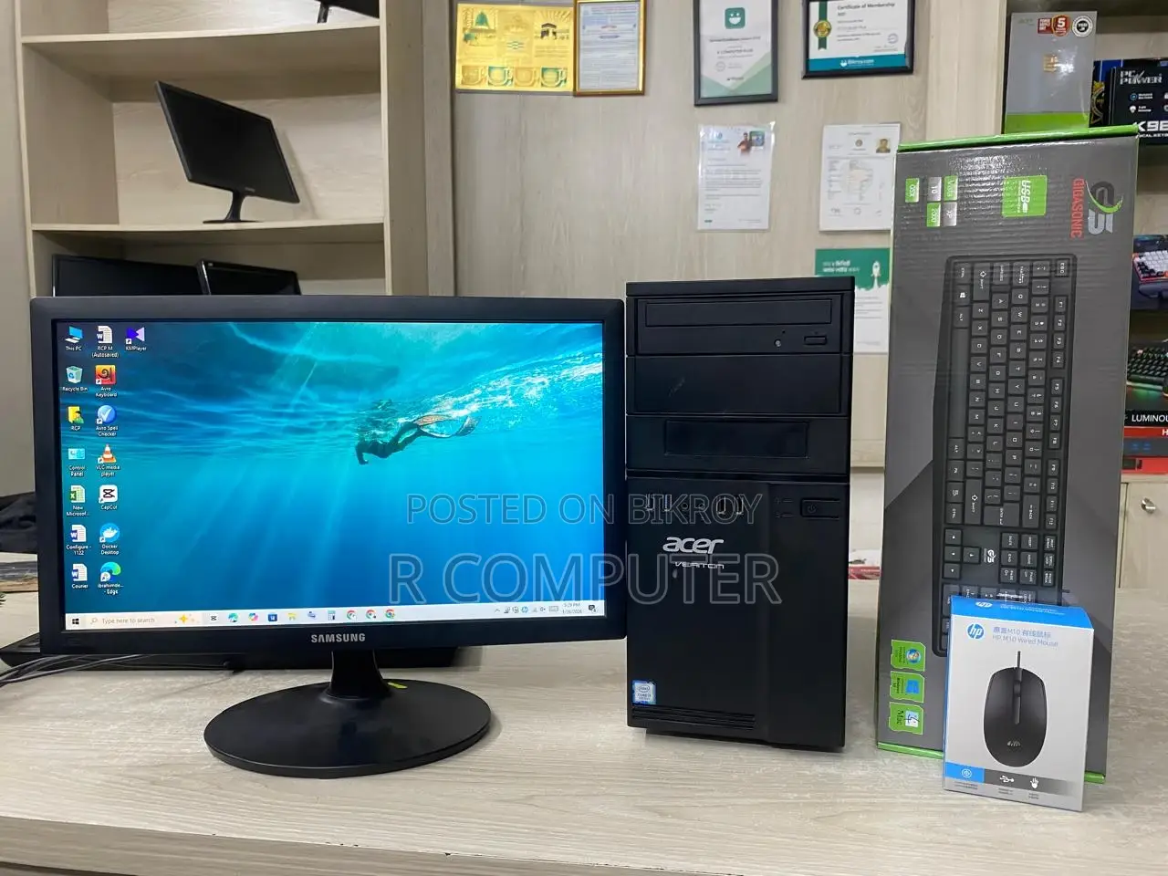 Desktop Computer Acer 4GB Intel Core I3 SSD 256GB