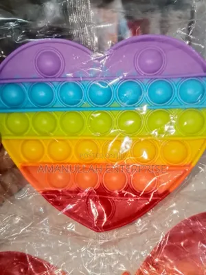 Rainbow Butterfly-Shaped Pop It Push Bubble Fidget Sensory Toy.