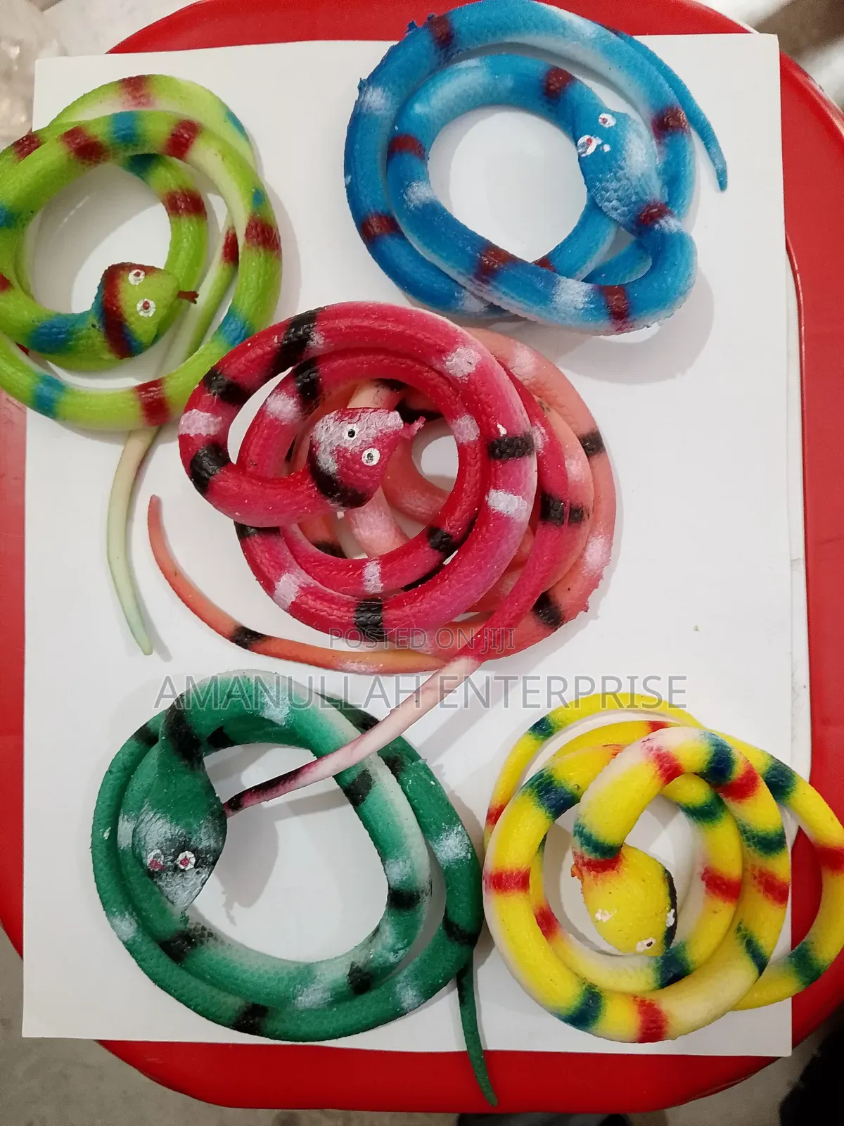 Realistic Rubber Snake Prank Party Photo Props Snakes Toy- 1 Piece