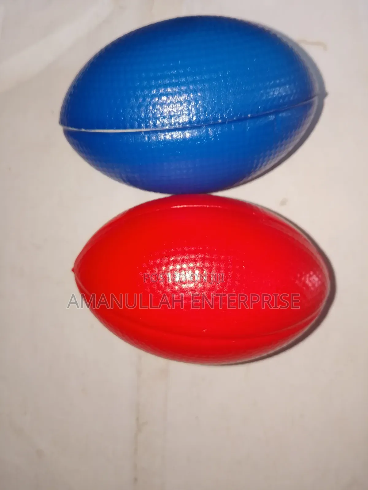 Hand Exercise Rugby Ball for Relief From Stress Soft Ball - Multicolor