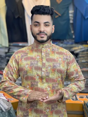 প্রিন্ট পাঞ্জাবি (স্ন্যাপ বাটন)