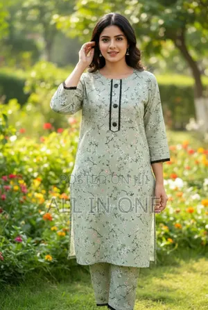 Exclusive Cotton 2-Piece (Kurti and Pant)