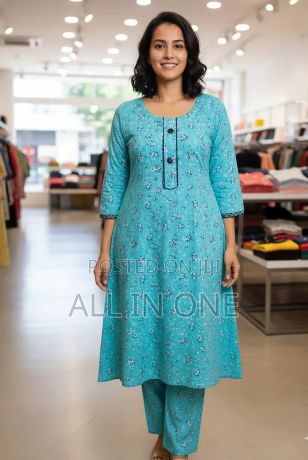 Exclusive Cotton 2-Piece (Kurti and Pant)