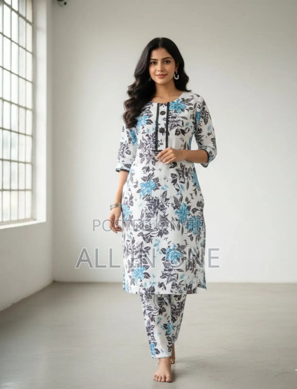 Exclusive Cotton 2-Piece (Kurti and Pant)