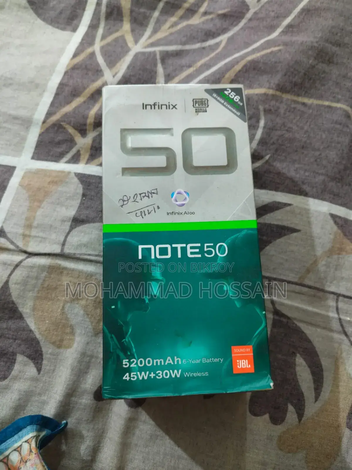 New Infinix Note 50 4G 256 GB Blue