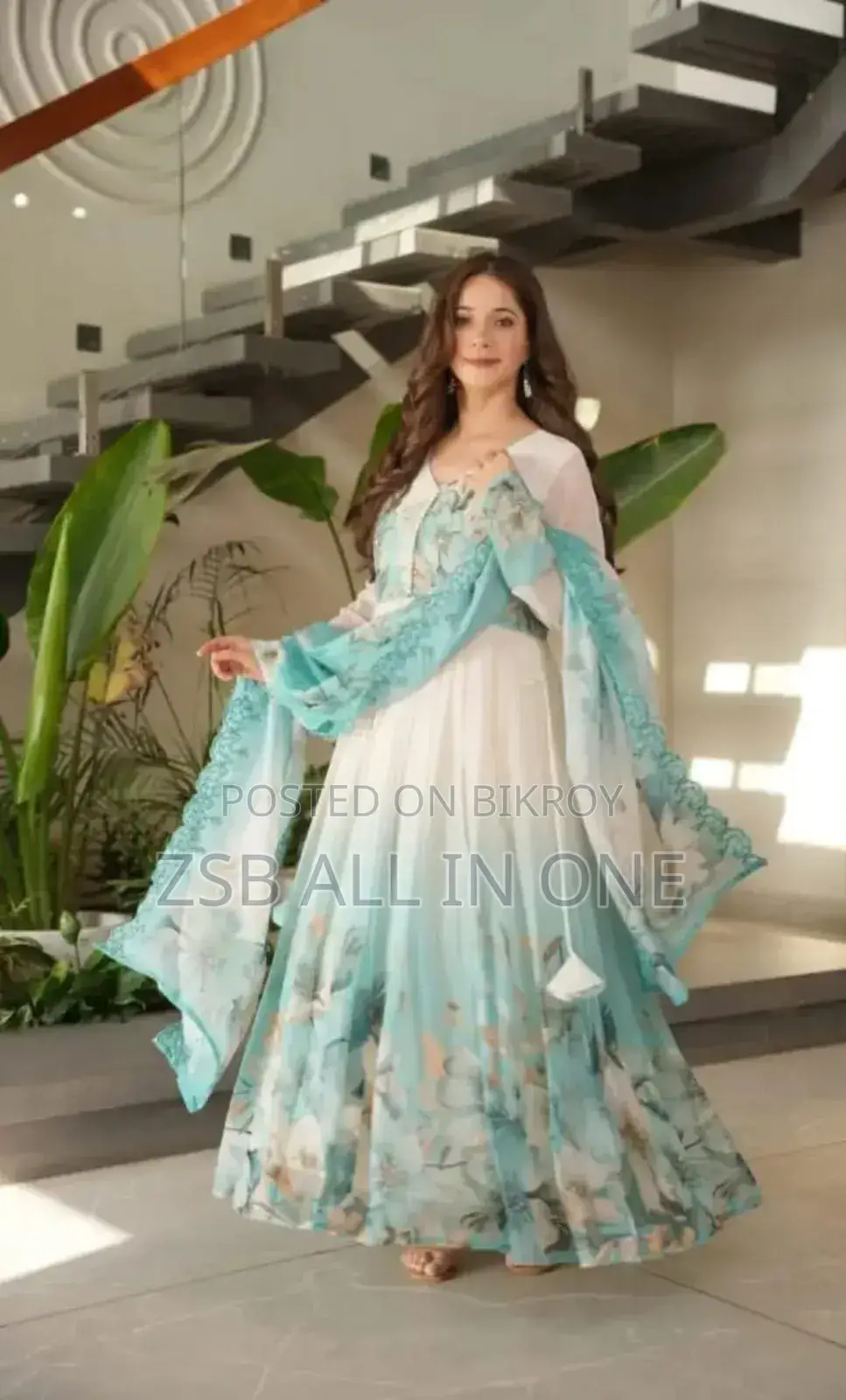 প্রিমিয়াম ইন্ডিয়ান জর্জেট থ্রি পিস