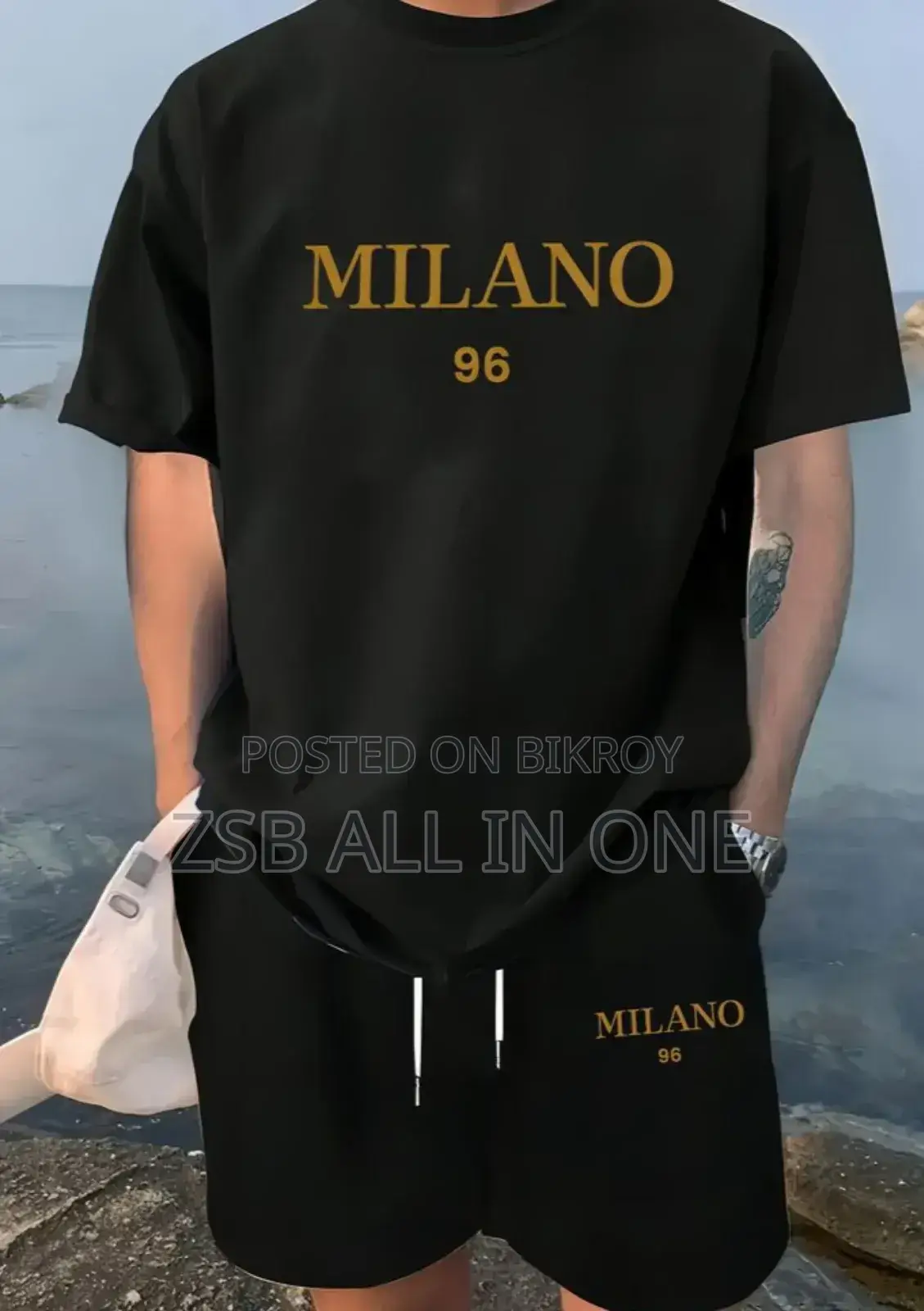 Premium Drop Shoulder T-Shirt & Pant Combo
