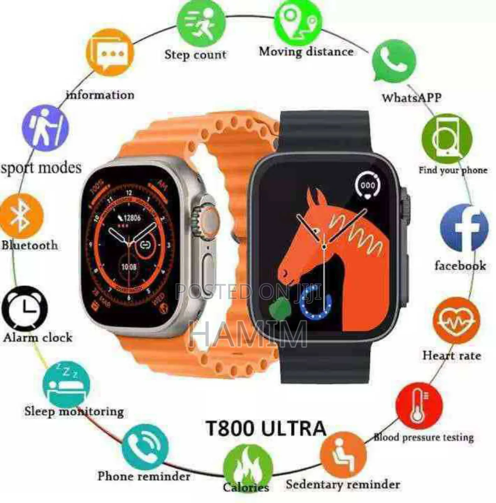 T800 Smart Watch – Modern Design, Smart Lifestyle!