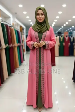 অরিজিনাল দুবাই চেরি ফেব্রিক বোরকা(হিজাবসহ)