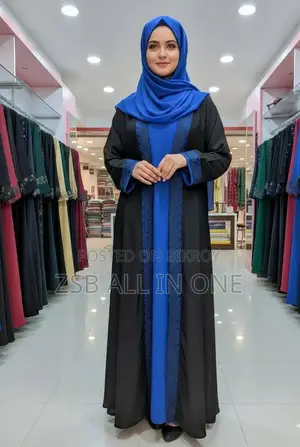 অরিজিনাল দুবাই চেরি ফেব্রিক বোরকা(হিজাবসহ)