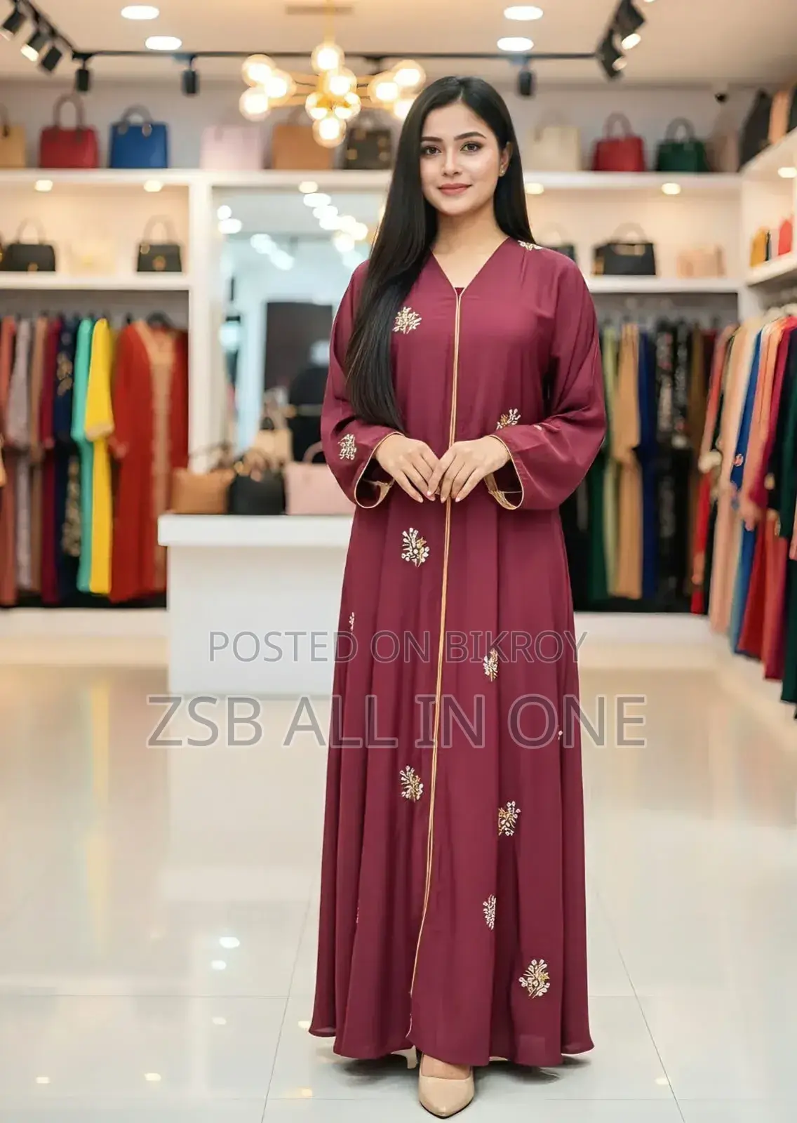Full Embroidery Burqa