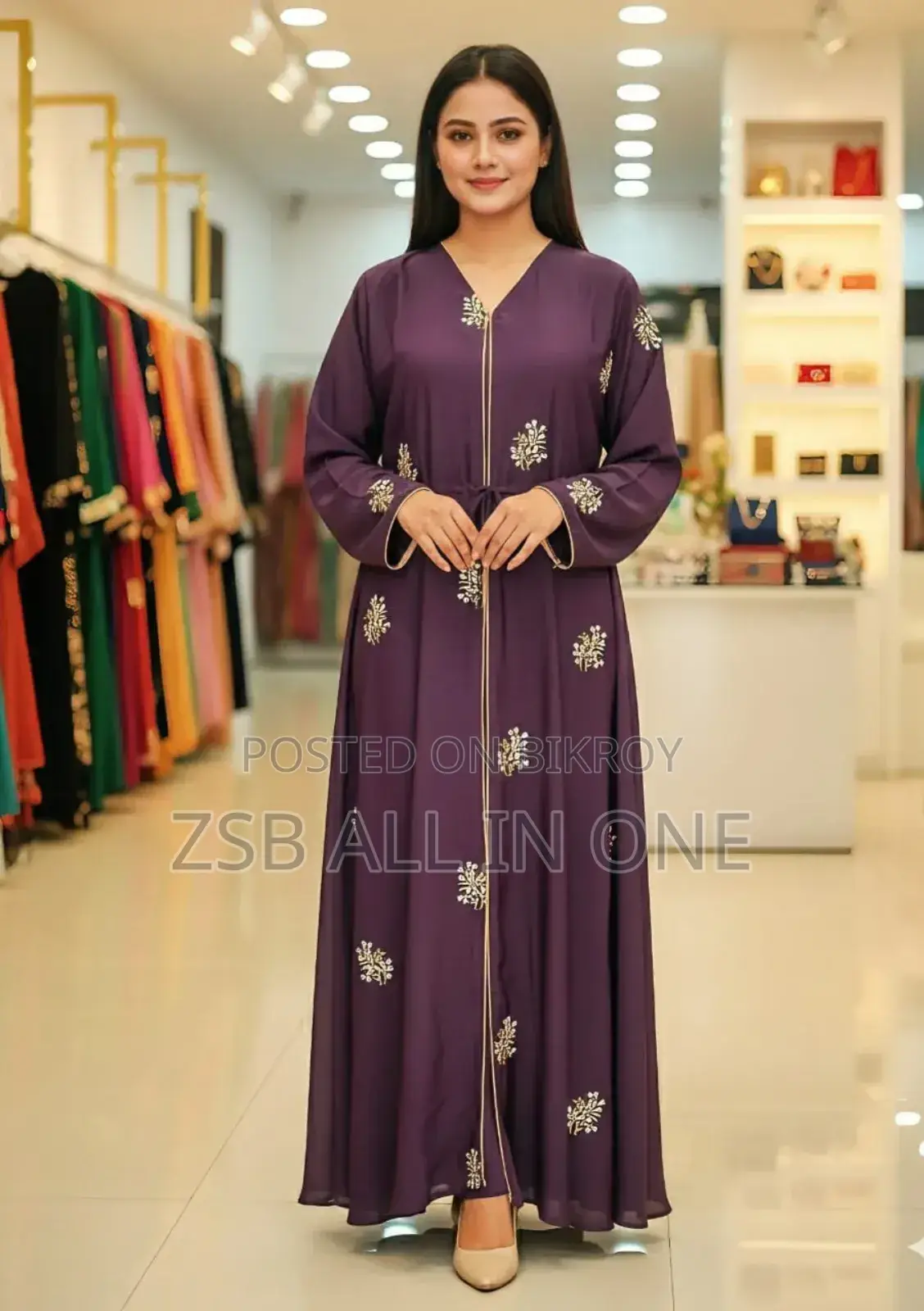 Full Embroidery Burqa