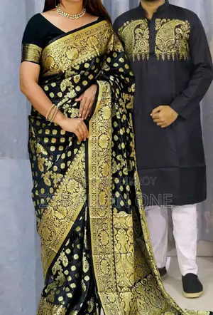 Premium Quality Katan Saree (Couple Dress)