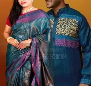 Premium Quality Katan Saree (Couple Dress)