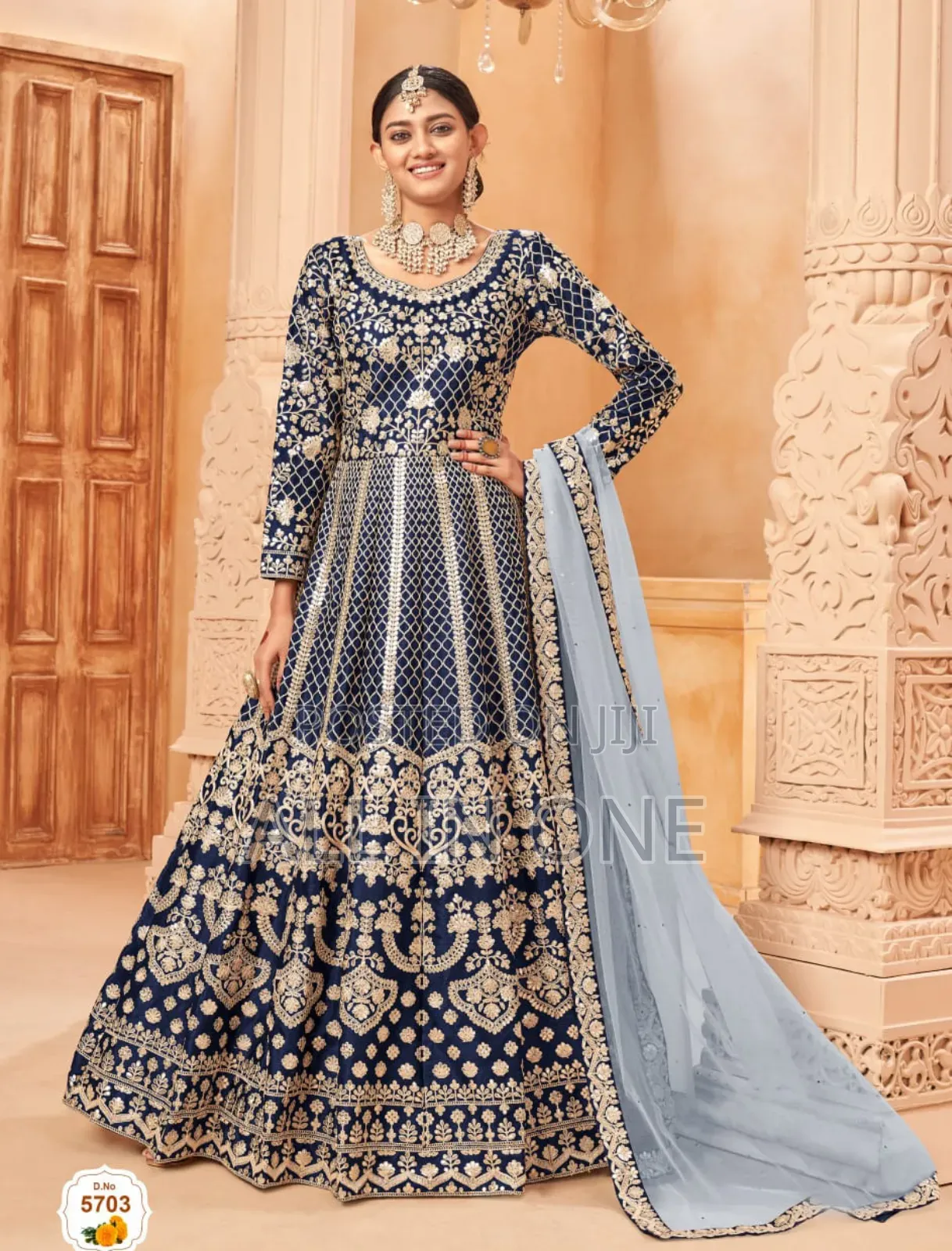 Readymade Embroidery Party Dress