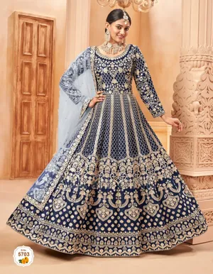 Readymade Embroidery Party Dress