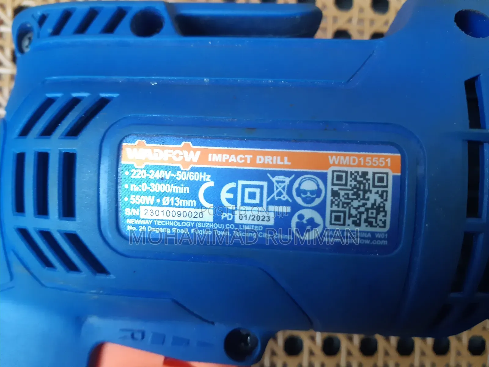 Wadfow 550w Impact Drill Machine