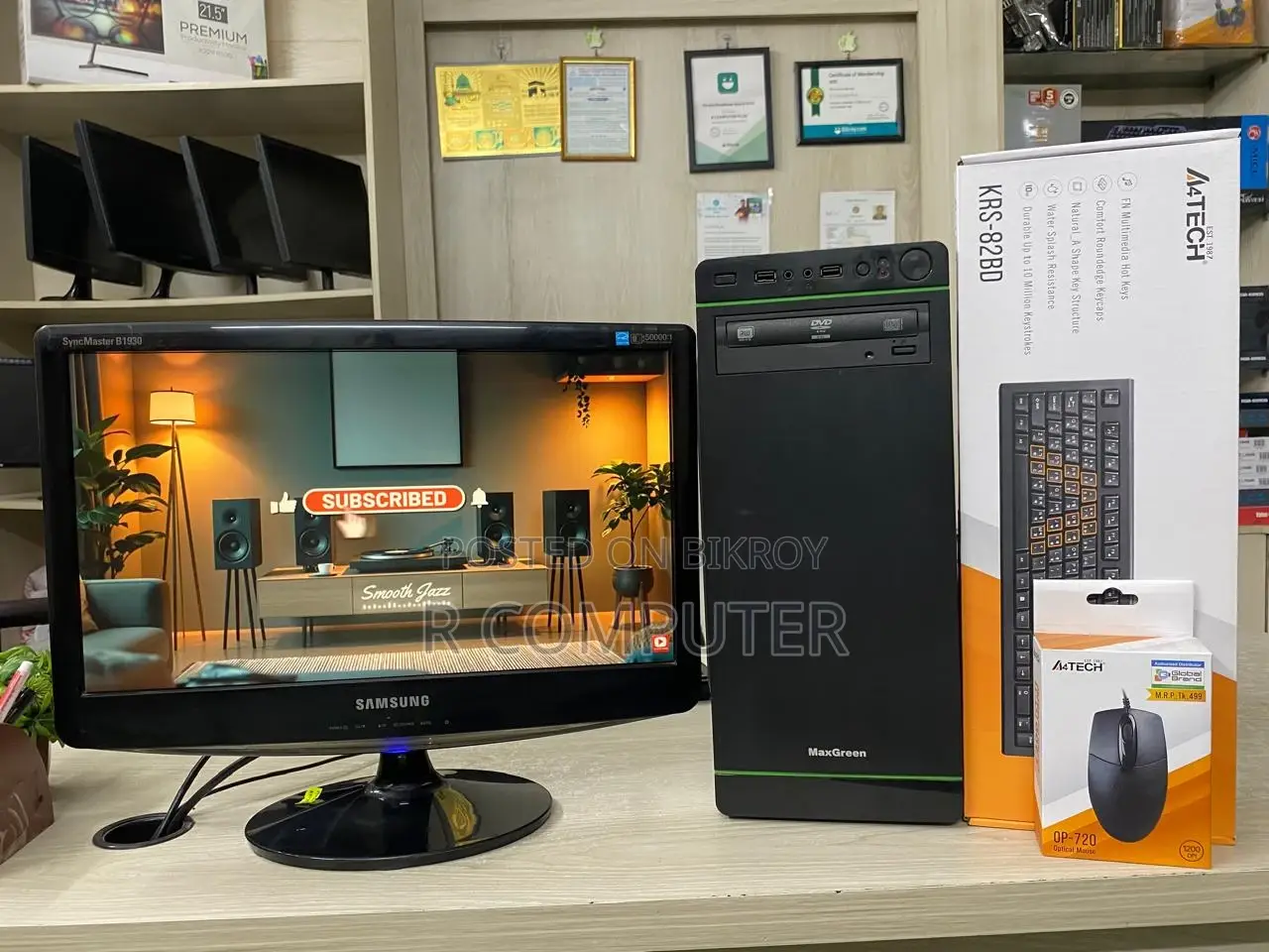 Desktop Computer 8GB Intel Core I5 SSD 128GB