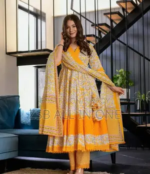 Premium Cotton Angrakha Style Gown