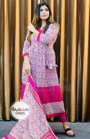 Premium Cotton Angrakha Style Gown