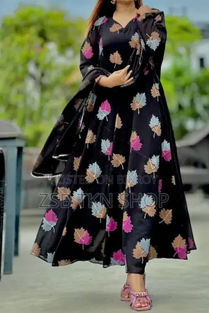 Black Gown Dress (3-piece)