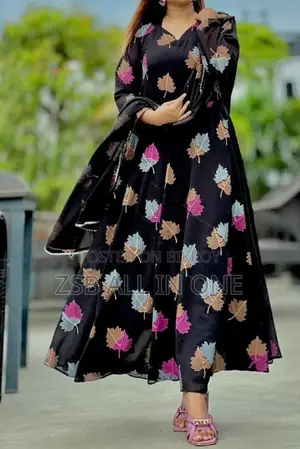Black Gown Dress (3pis)