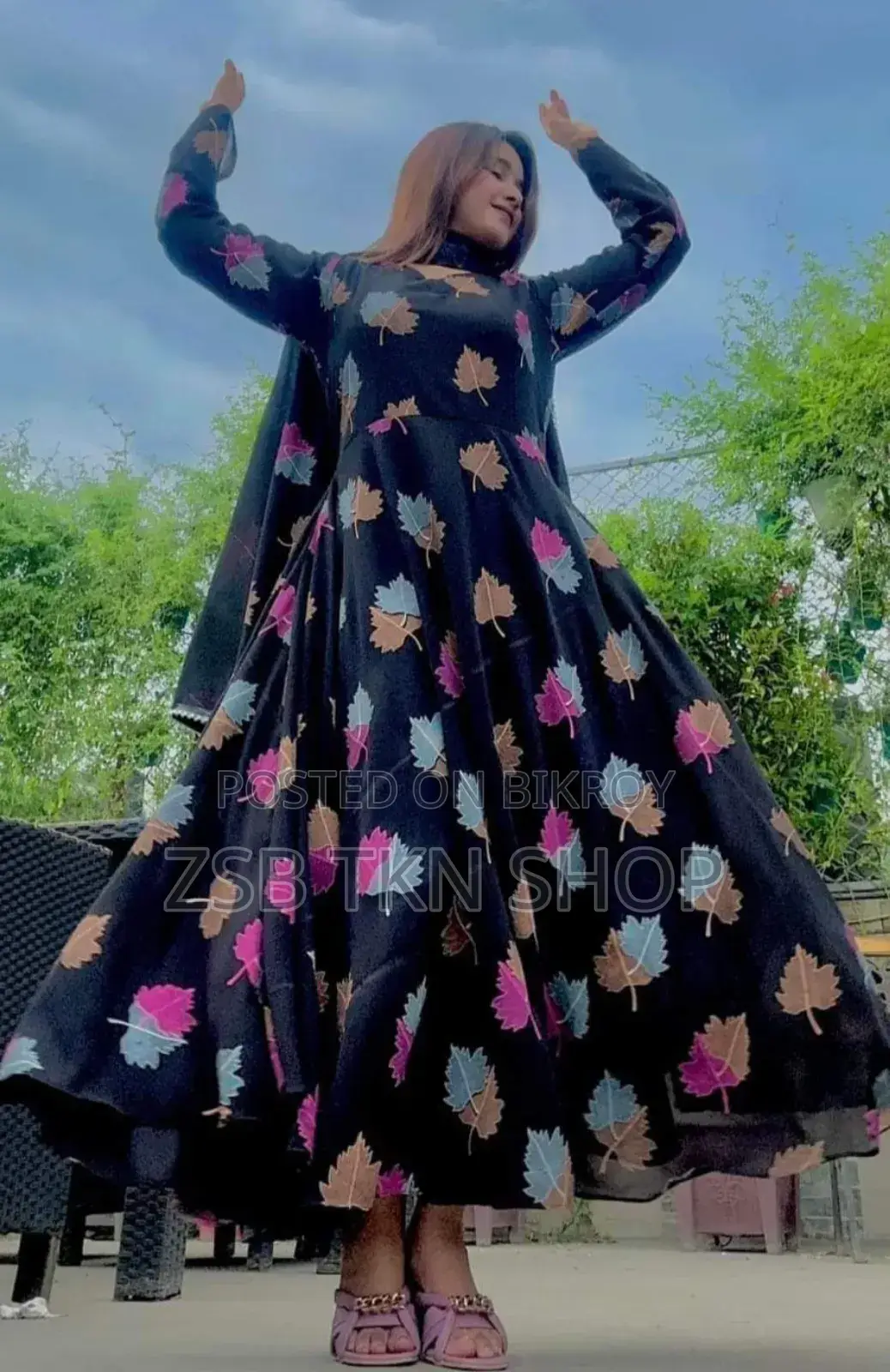 Black Gown Dress (3-piece)