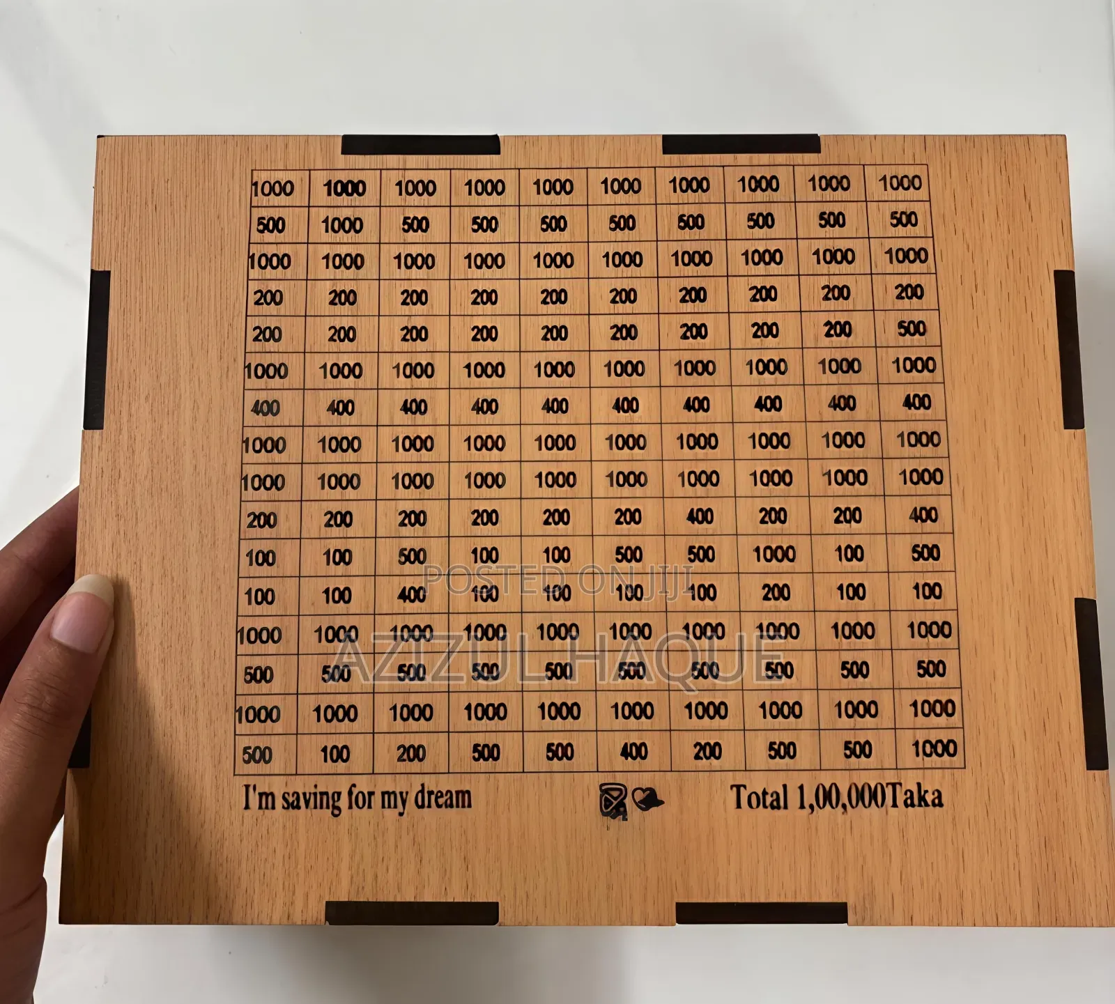 Wooden Countable Money Saving Bank
