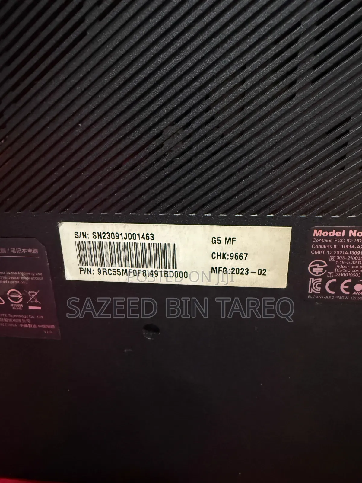 Laptop Gigabyte 16GB Intel Core I5 SSD 512GB