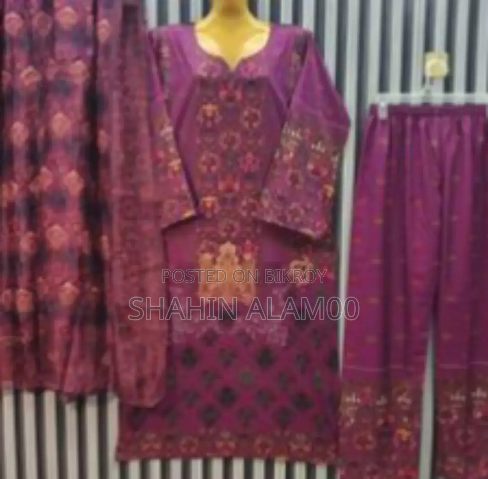 Premium Dubai Soft Silk Three-Piece