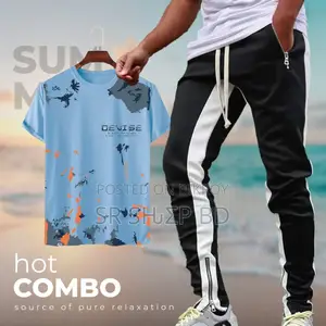 Stylish Sports T-Shirt Trouser (2pc Set)