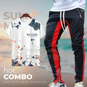 Stylish Sports T-Shirt Trouser (2pc Set)