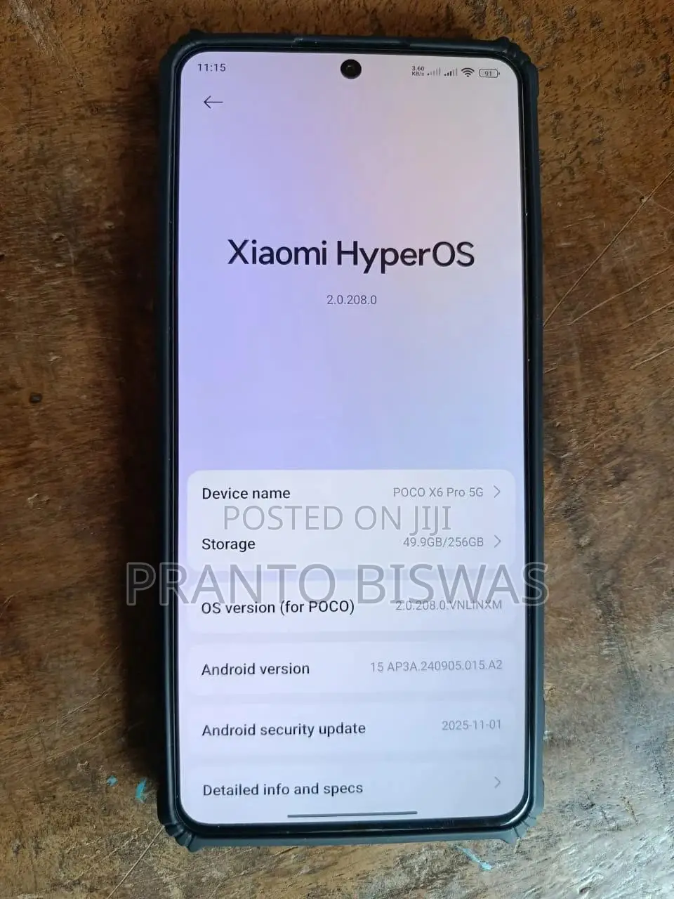 Xiaomi Poco X6 Pro 256 GB Yellow