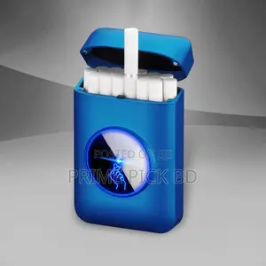 Cigarette Case Box With Usb Rechargeable Electronic Lighter