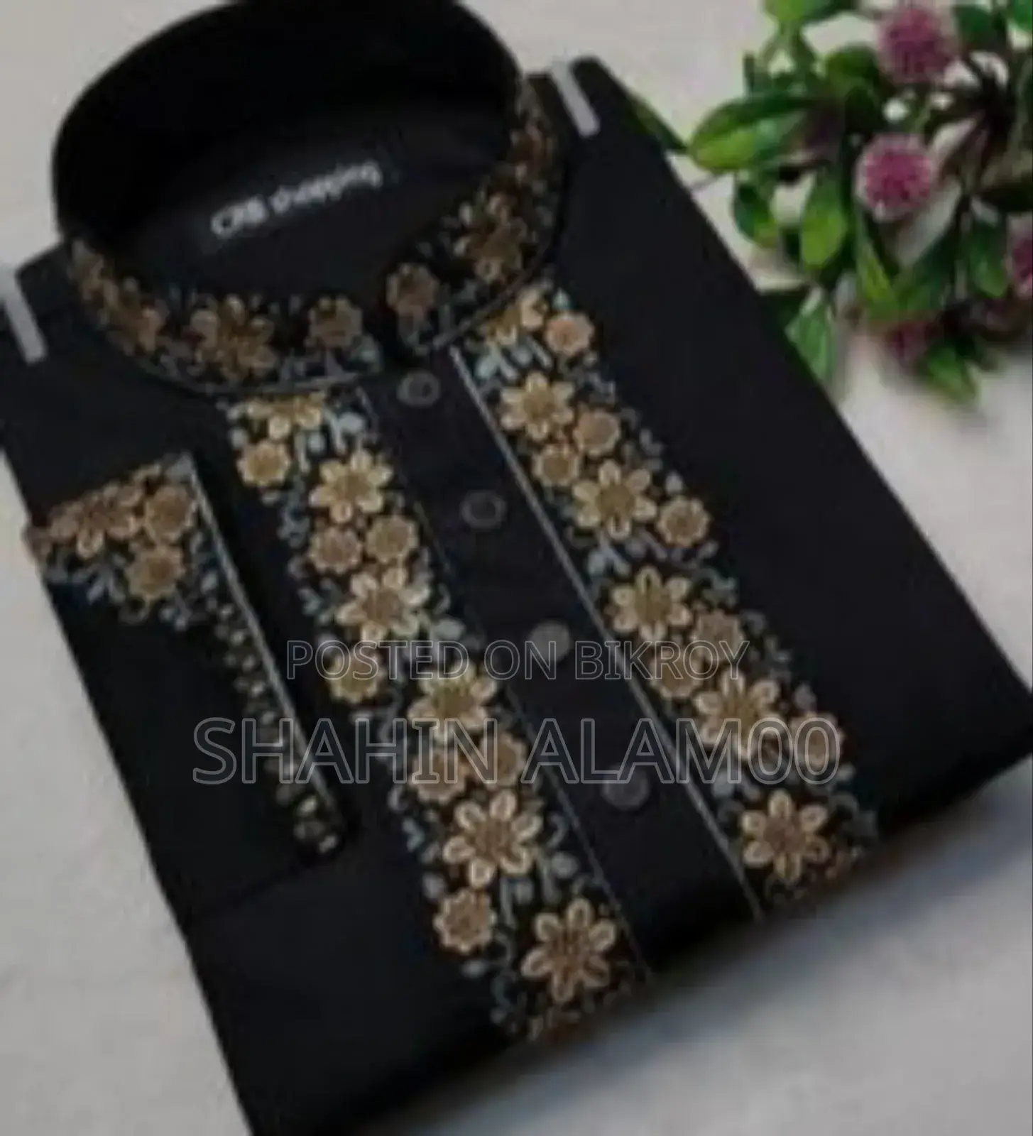 Premium Cut Embroidery Pelan Satin Panjabi