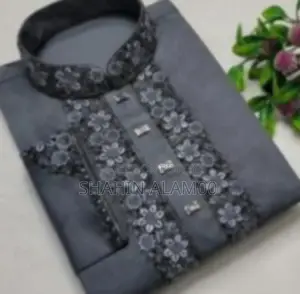 Premium Cut Embroidery Pelan Satin Panjabi