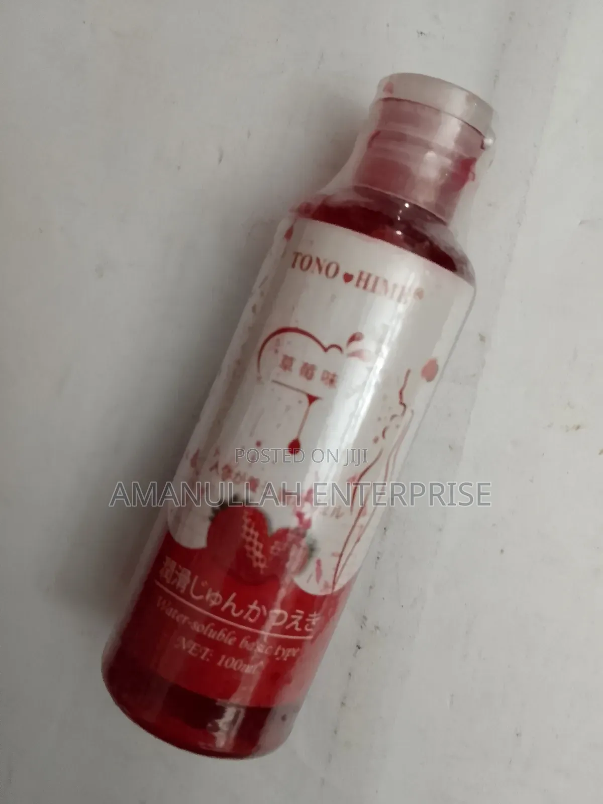 টোনো হিমে ওয়াটার-সলিউবল পার্সোনাল লুব্রিকেন্ট জেল – স্ট্রবেরি সুগন্ধযুক্ত।