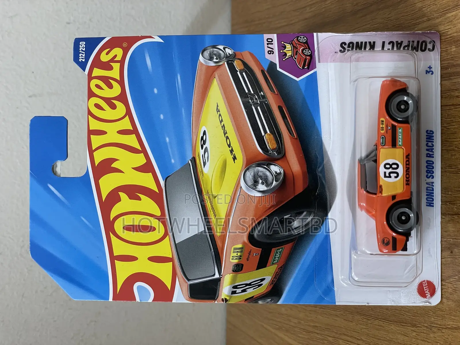 Hotwheels Mainline Honda S800 Racing (Treasure Hunt)