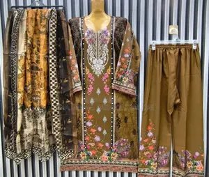 Premium Dubai Soft Silk Three-Piece