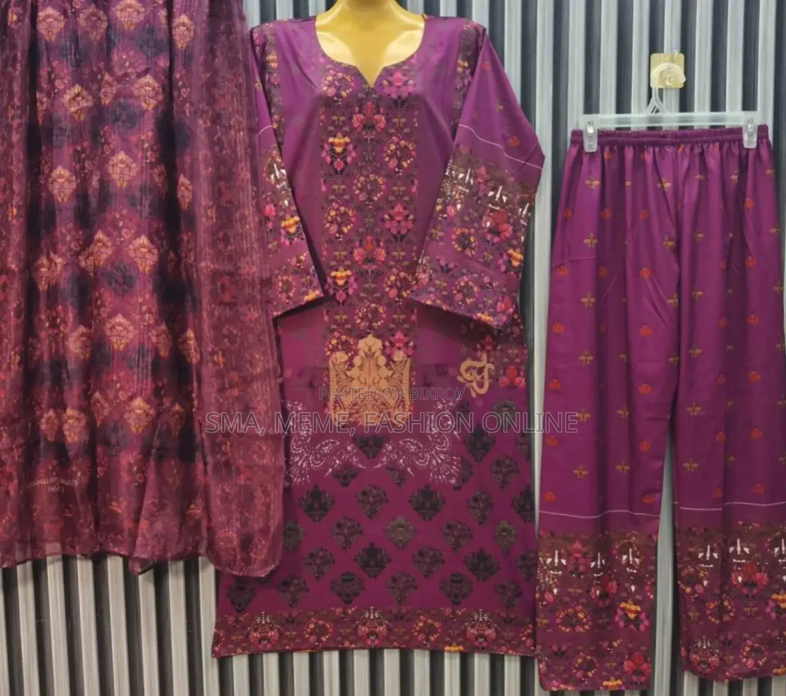 Premium Dubai Soft Silk Three-Piece