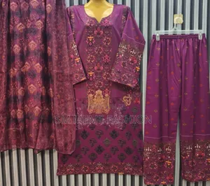 প্রিমিয়াম দুবাই সফট সিল্ক থ্রি-পিস