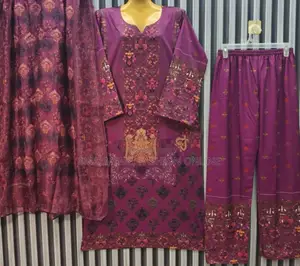 Premium Dubai Soft Silk Three-Piece