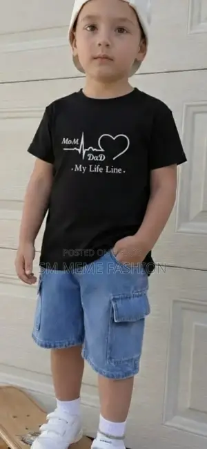 Baby Tshirt and Denim Pant Set